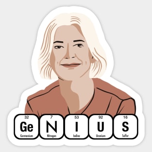 GENIUS Jennifer Doudna Sticker